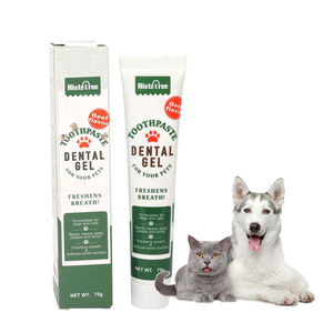 Dentifrice pour chiens et chats, saveur de bœuf à la vanille, 75 g, antibactérien, écologique, moderne, tube en plastique, pack de 1, meilleure qualité - Product Image 1