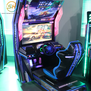 Le premier jeu de course compétitif en ligne au monde : Thunder <span class=keywords><strong>Racing</strong></span> G, une machine de jeu d'arcade de course dynamique. - Product Image 1