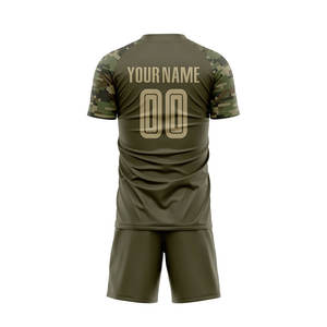 Uniforme de Fútbol Sublimado de Último Diseño, Transpirable, Nueva Llegada, Conjunto de Camiseta de Fútbol Personalizada, Corte Regular, Uniformes Cortos de Fútbol - Product Image 3