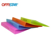 Classeur à anneaux 2 trous en plastique PP personnalisé, format A4, pour documents, vente en gros d'usine, pour bureau et école