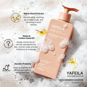 Marque privée Ligne de soins capillaires haut de gamme Shampooing et après-shampoing naturel de désintoxication du cuir chevelu à l'hamamélis pour le traitement du cuir chevelu sec et squameux - Product Image 4
