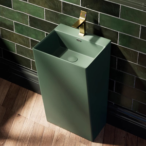 Rétro vert <span class=keywords><strong>colonne</strong></span> Type lavabo évier hôtel toilette plancher salle de bain accessoire pour Villa <span class=keywords><strong>colonne</strong></span> bassin - Product Image 5