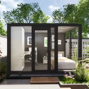 작은 조립식 홈 가든 하우스 사무실/야외 현대 조립식 건물 뒤뜰 모듈러 하우스