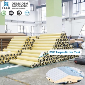 <span class=keywords><strong>Tissu</strong></span> de membrane architecturale en PVC enduit, tissé, ignifuge, antistatique, imperméable FLFX pour hall d'aéroport à grande portée - Product Image 3