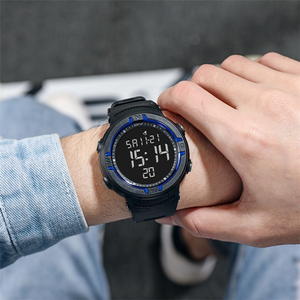 Người đàn ông của không thấm nước kỹ thuật số cổ tay Xem với màn hình lớn LCD hiển thị ABS trường hợp báo động tính năng - Product Image 4