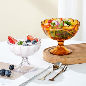 PC Plástico Postre Helado Durable Resistente a altas temperaturas Grado alimenticio Taza reutilizable - Product Image 1