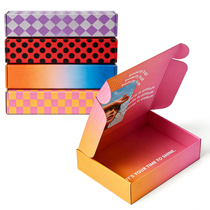 Scatole di Cartone Ondulato Rosa Pieghevoli per Spedizioni e Imballaggio di Cosmetici e Regali, Vendita all'Ingrosso - Product Image 6