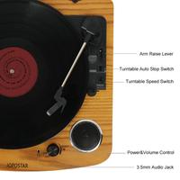 Écolier hifi Vintage classique, plateau tournant multifonctionnel rétro juke boîte, gramophone
