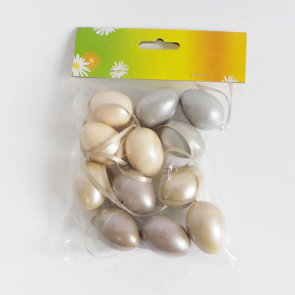 4cm S/12 Pearl Decorative Easter Egg Plastic Ornaments
