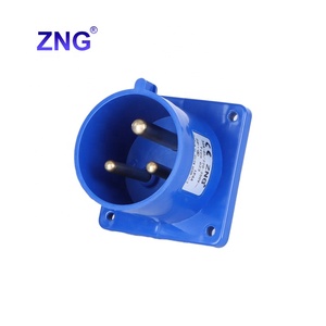 Công nghiệp cắm ổ cắm nhà máy Bảng điều chỉnh cố định công nghiệp nữ cắm 3 pin 240V 32A thiết bị đầu vào cắm - Product Image 1