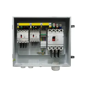 solar dc junction box pv combiner box with 4 strings metal waterproof electrical boxes ip65