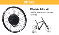 Kit de conversion de vélo électrique 2000W 3000W 5000W avec contrôleur Bluetooth via application, super puissance, affichage UKC1+SW900+XT60 XT90