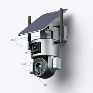 Solar Powered Battery Camera Outside Surveillance Camera for Home Security