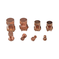 Pince de fixation pour ligne aérienne, type boulon fendu, haute résistance, réglable T/J, fixation murale, en laiton/cuivre, pour câble électrique aérien