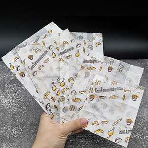 Eco amigable personalizado impreso a prueba de aceite PE recubierto de <span class=keywords><strong>pan</strong></span> bolsa de <span class=keywords><strong>papel</strong></span> chips de la bolsa de <span class=keywords><strong>papel</strong></span> de kraft - Product Image 1
