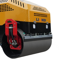 Rouleau compresseur vibrant à double roues en acier Euro 5 Diesel 1T 2T 3T pour fossés, à vendre