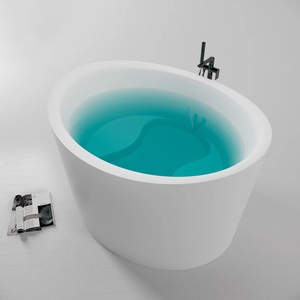 <span class=keywords><strong>Vasca</strong></span> <span class=keywords><strong>da</strong></span> <span class=keywords><strong>Bagno</strong></span> in Resina di Pietra Solid Surface per Due Persone con Seduta Profonda - Product Image 2