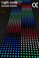 Plancher de danse magnétique LED RGBW personnalisable à 64 ou 144 pixels pour les événements, les fêtes, les écrans et l'éclairage de scène