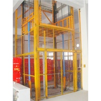 Plateforme élévatrice de fret pour petits colis de 1000 kg, prix, élévateur hydraulique vertical à rail de guidage pour entrepôt, espace limité