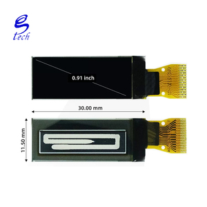 Écran LCD monochrome de 0,91 pouce, circuit intégré SSD1306, résolution 128x32, interface IIC, écran COG nu - Product Image 3