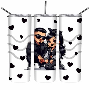 <span class=keywords><strong>Cholo</strong></span> Pareja Listo para enviar UV DTF Cup Wrap Transfers Impresión Impermeable 20oz Uv Dtf Cup Wraps Durable UV DTF Sticker para tazas - Product Image 1