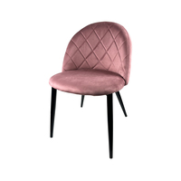 Chaises de salle à manger modernes en velours pour la maison, la cuisine, le salon, l'hôtel, les mariages, avec rembourrage doux et capitonné