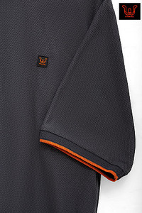 Polo en tricot texturé pour homme – Coupe ajustée avec bordure contrastée - Product Image 3