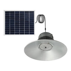 Lampe de chantier à LED <span class=keywords><strong>solaire</strong></span> B02Series, chapeau de pêcheur, éclairage intérieur, surface lisse, motif en écailles de poisson, réflecteur en aluminium, IP54, télécommande - Product Image 2