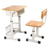 Chaise de professeur instantanée d'usine et meubles d'école d'occasion à vendre Table d'étude pour étudiants