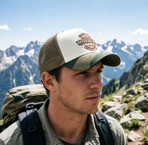 Gorra Trucker de Camuflaje Bordada Personalizada, Gorra de Béisbol de 5 Paneles con Malla Trasera para Hombre y Mujer, Protección UV, Gorra para Exteriores - Product Image 5