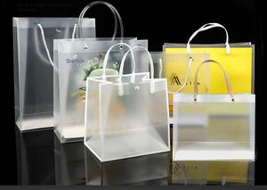 Venta al por mayor transparente <span class=keywords><strong>PE</strong></span> bolsas de plástico esmerilado <span class=keywords><strong>PP</strong></span> para ropa regalo embalaje bolsas de la compra - Product Image 2