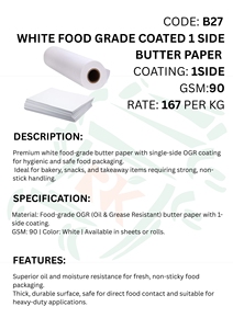 Papier sulfurisé alimentaire spécial, rouleaux et feuilles, antiadhésif, résistant à la graisse, résistant à la chaleur, pour cuisson et emballage - Product Image 5