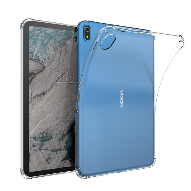 New Transparent Soft TPU Case with Anti-drop Airbag Protective Cover for Nokia T20 10.4" 2021 Tablet Case Cover Shell
