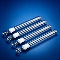 Tube à essai en verre de quartz de haute pureté 99,99 % avec joint moulé et bouchon, résistant à la chaleur, sur mesure pour laboratoire, OEM