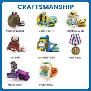 Crea la Tua Medaglia Personalizzata in Metallo, Lega di Zinco 3D, Premio per Maratona 5K, Calcio, Taekwondo, Nuoto, Medaglie Sportive - Product Image 3