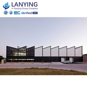 Không gian lớn prefab kim loại xây dựng chất lượng cao đúc sẵn hội thảo với màu thép tấm kết cấu thép kho - Product Image 2