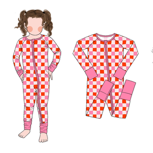 Little Glow Kid Baru Tiba, Romper Bambu Khusus Anak Perempuan Lengan Panjang dan Celana, Desain Romper dengan Ritsleting dan Sarung Tangan - Product Image 2
