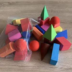 EVA玩具 15 pcs/set 3D几何固体学习玩具为学校学生