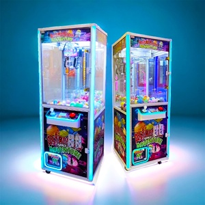 Crane Machine Kit - Build Your Own Arcade Claw Machine, 28" Silver Gantry, Medium Claw, Dual Coin Mech