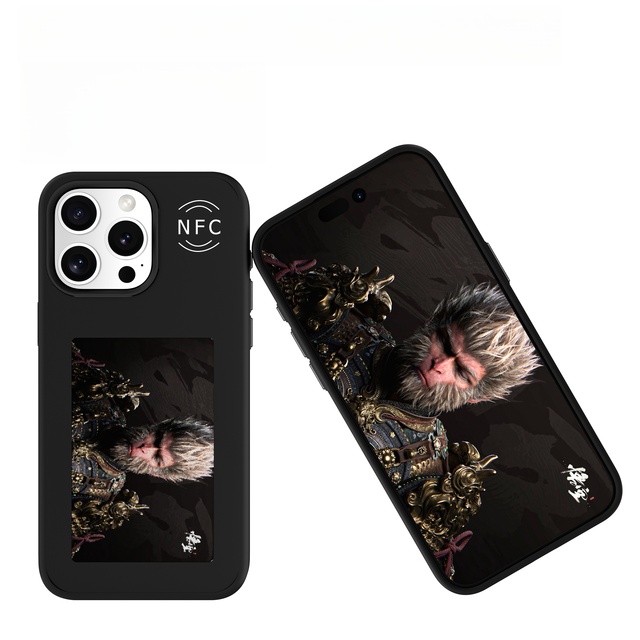 Smart AI E-Ink Screen Phone Case for iPhone 16 Pro Max NFC Diy Picture Ink Phone Case for iPhone 16 16 Pro 15 Pro Max