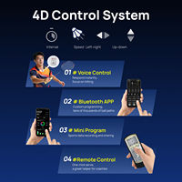 Robot Inteligente de Bádminton 4D para Entrenamiento Deportivo, Servicio Personalizado, Máquina Lanzapelotas con Control Remoto, Capacidad para 200 Volantes