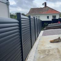 Panneau de clôture en aluminium sur mesure de haute qualité, clôture de sécurité et d'intimité, clôture à lamelles pour jardin, cour arrière, patio