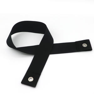 लेजर कट छेद के साथ 100% पॉलिएस्टर ब्लैक वेबबिंग चिकनी और इनलास्टिक - Product Image 3