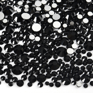 Perles en strass de verre de taille mixte en gros OLeeya Crystal 2028 FlatBack Non Hotfix pour la décoration des ongles - Product Image 4