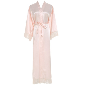 Abito di lusso in seta e pizzo camicia <span class=keywords><strong>da</strong></span> <span class=keywords><strong>notte</strong></span> <span class=keywords><strong>da</strong></span> <span class=keywords><strong>donna</strong></span> <span class=keywords><strong>taglie</strong></span> <span class=keywords><strong>forti</strong></span> abiti <span class=keywords><strong>da</strong></span> damigella in raso lungo abito pigiama - Product Image 4