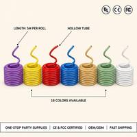 Tube PVC Souple Coloré pour Artisanat, 5M par Rouleau, Creux, pour Panneau de Bienvenue de Mariage, Toile de Fond de Piste de Danse, Événements en Centre Commercial, Fêtes, Bricolage
