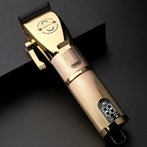 Kit de Cortapelos de Barbería Profesional de Lujo Dorado, Recortadora de Pelo Inalámbrica Eléctrica de Alta Potencia y Bajo Ruido, Recargable - Product Image 4