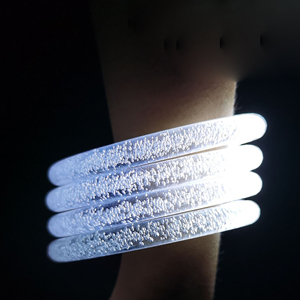 Premium 8 \ "braccialetto a LED bianco lampeggiante per il ritorno a scuola concerto di Halloween & feste di Natale - Product Image 1