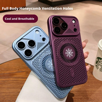 Coque de protection magnétique respirante et antichoc pour iPhone 18 17 Pro Max, avec matériau PC, design gaming, écologique, 5 couleurs