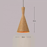 Lampe en corde de chanvre faite à la main style lampe suspendue vintage lampe en corde de chanvre antique éclairage décor à la maison plafonnier classique lumière commerciale